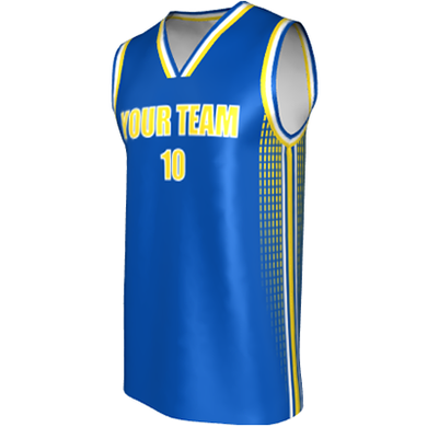 Deluxe NBL quality - Basketball Jersey 9102-3 Royal/white/Gold