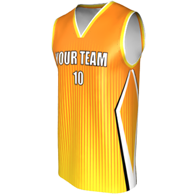 Deluxe NBL quality - Basketball Jersey 9103-2 Orang/Gold/Black/White