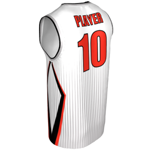 Deluxe NBL quality - Basketball Jersey 9103-4 White/Grey/Red/Black