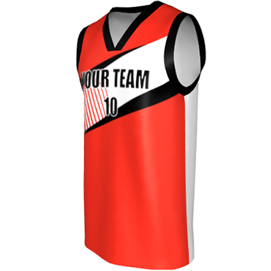 Deluxe NBL quality - Basketball Jersey 9104-2 Red/Black/White