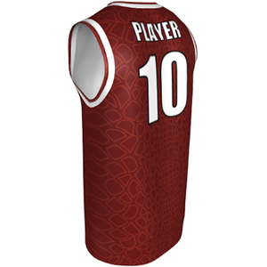 Deluxe NBL quality - Basketball Jersey 9105-4 Maroon/White/Light Maroon