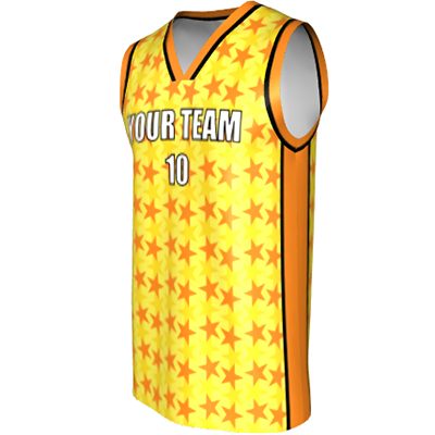 Deluxe NBL quality - Basketball Jersey 9106-2 Yellow/Gold/Orange/Black