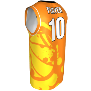 Deluxe NBL quality - Basketball Jersey 9107-2 Orange/Gold/Black/White