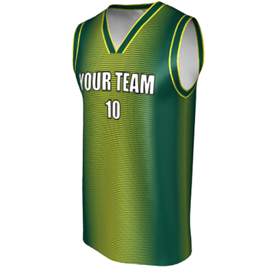 Deluxe NBL quality - Basketball Jersey 9108-1 Jade/Gold