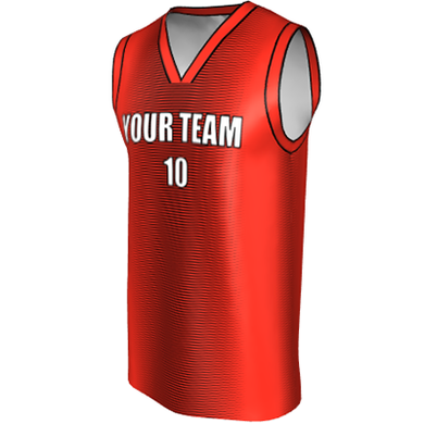 Deluxe NBL quality - Basketball Jersey 9108-5 Red/Black