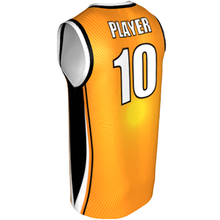 Deluxe NBL quality - Basketball Jersey 9110-1 Orange/Black/Gold/White