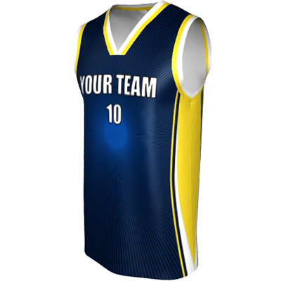 Deluxe NBL quality - Basketball Jersey 9110-2 Navy/Gold/Royal/White