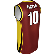 Deluxe NBL quality - Basketball Jersey 9110-4 Maroon/Gold/Black
