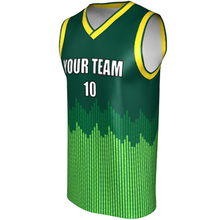 Deluxe NBL quality - Basketball Jersey 9111-4 Jade/Gold/Emerald/Lime