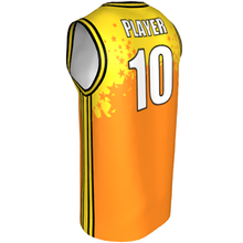 Deluxe NBL quality - Basketball Jersey 9112-1 Gold/Orange/Black