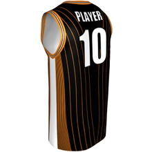 Deluxe NBL quality - Basketball Jersey 9113-1 Black/White/Orange