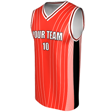 Deluxe NBL quality - Basketball Jersey 9113-2 Red/Black/White