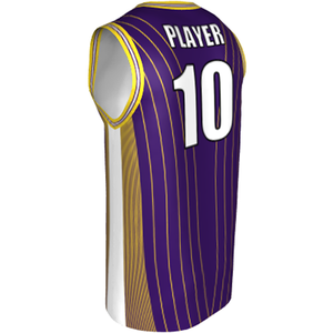 Deluxe NBL quality - Basketball Jersey 9113-4 Purple/white/Gold