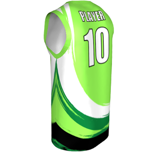 Deluxe NBL quality - Basketball Jersey 9115-5 Lime/White/Emerald/Black