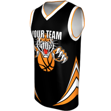 Deluxe NBL quality - Basketball Jersey 9117-1 Black/Orange/White/Red
