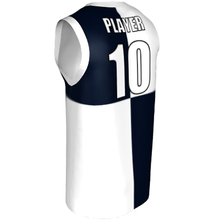 Deluxe NBL quality - Basketball Jersey 9120-3 White/Navy/Orange