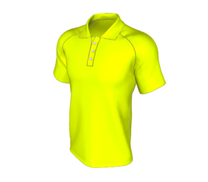 Embroidered CoolDry Polo Shirt - Fluro Yellow